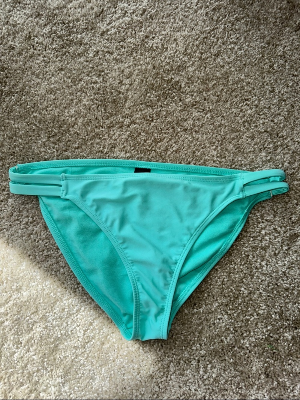 Women’s light blue/ Mint Green Bikini Bottom with Double-Strap Sides